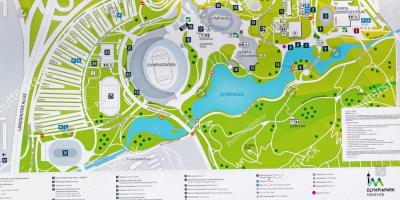 Mapa minhenu olimpijski park