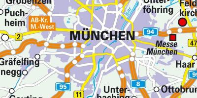Munich u centru mapu