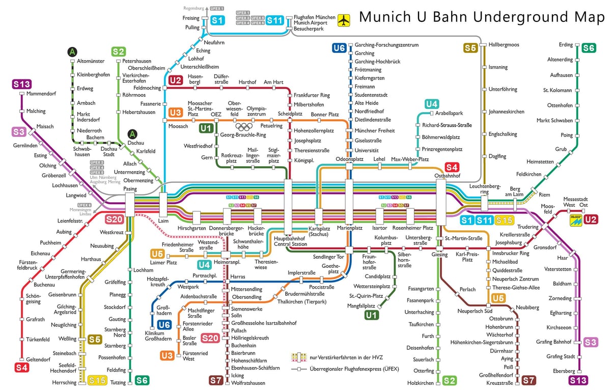 u bahn minhenu mapu
