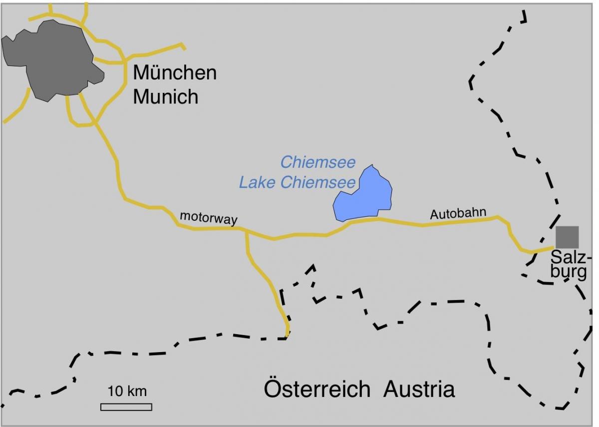 Mapi ofmunich jezera 