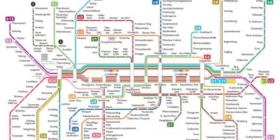 U bahn minhenu mapu