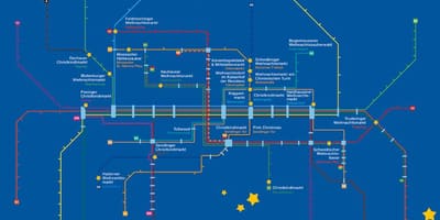 Mapa minhenu božić tržišta