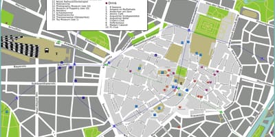 Turističke mapu minhenu atrakcije